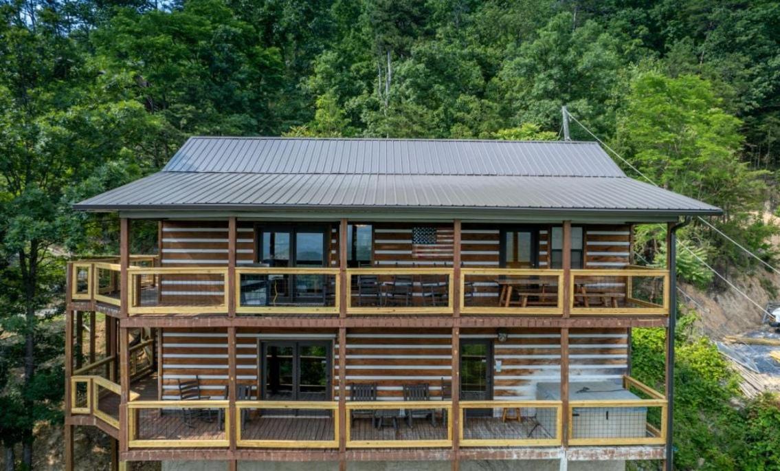 Smoky View With A Twist Villa Pigeon Forge Exterior foto